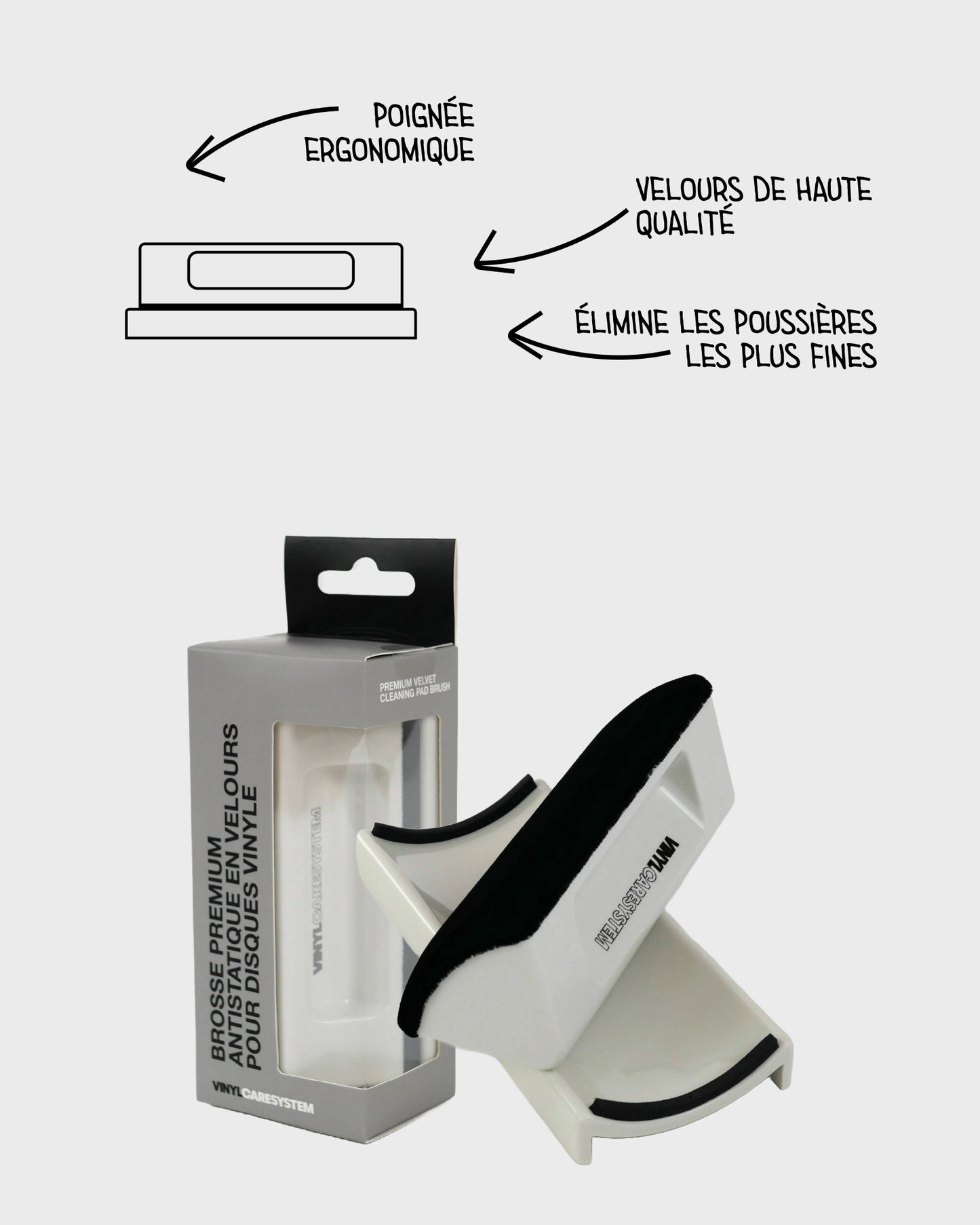 Brosse premium en velours