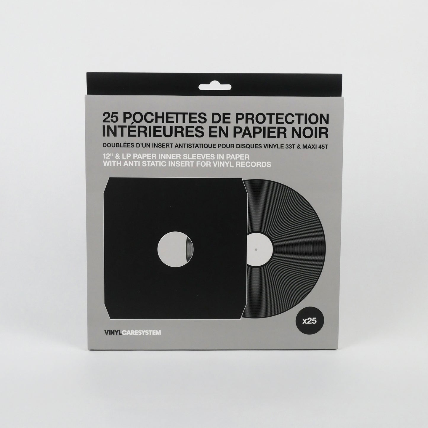 25 pochettes de protection intérieures en papier noir